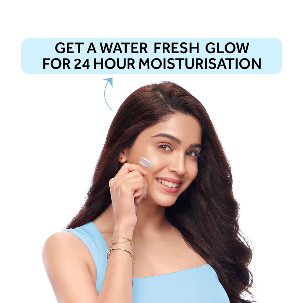 Loman PONDS Super Light Gel Oil Free Face Moisturizer 49 g, With Hyaluronic Acid & Vitamin E for Fresh Glowing Skin & 24 hr Hydration - Daily Use