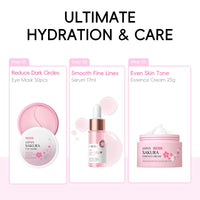 LAIKOU Skin Care for Teenage Girls, Sakura Skincare Set, Pamper Sets for Women Gifts, Facial Skin Care Sets & Kits - Toner,Cleanser,Face Serum,Cream,Sleep Mask,Eye Mask,Mud Mask,Lip Mask, 24PCS