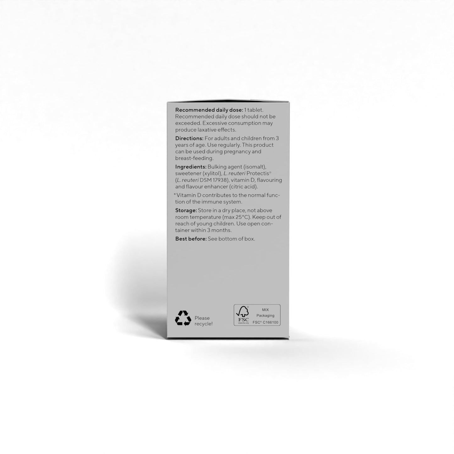BioGaia BIOGAIA Protectis Probiotic Chewable Vitamin D3 Tablets, Orange Flavoured, 90 Pieces, for The Whole Family