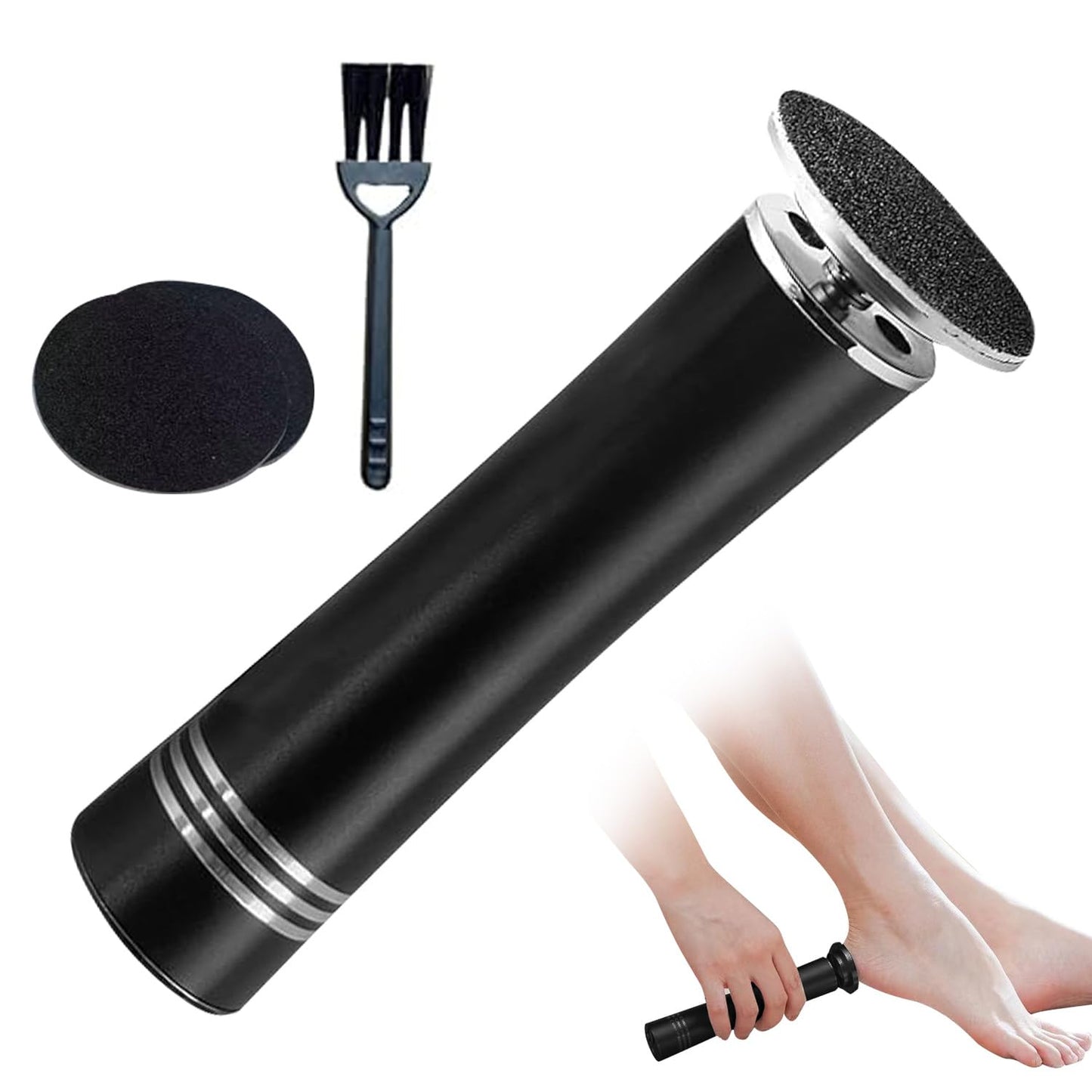 atnayo Electric Foot File Hard Skin Remover, Clean Brush and Foot Sander for Hard Skin Callus Dry