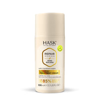 HASK Bond Building Leave-In Treatment Cream with TripleBond Complex & Argan Oil, Repairs Damage, Prevents Breakage, Adds Moisture, Sulfate-Free, Cruelty-Free, Colour-Safe – 100 ml