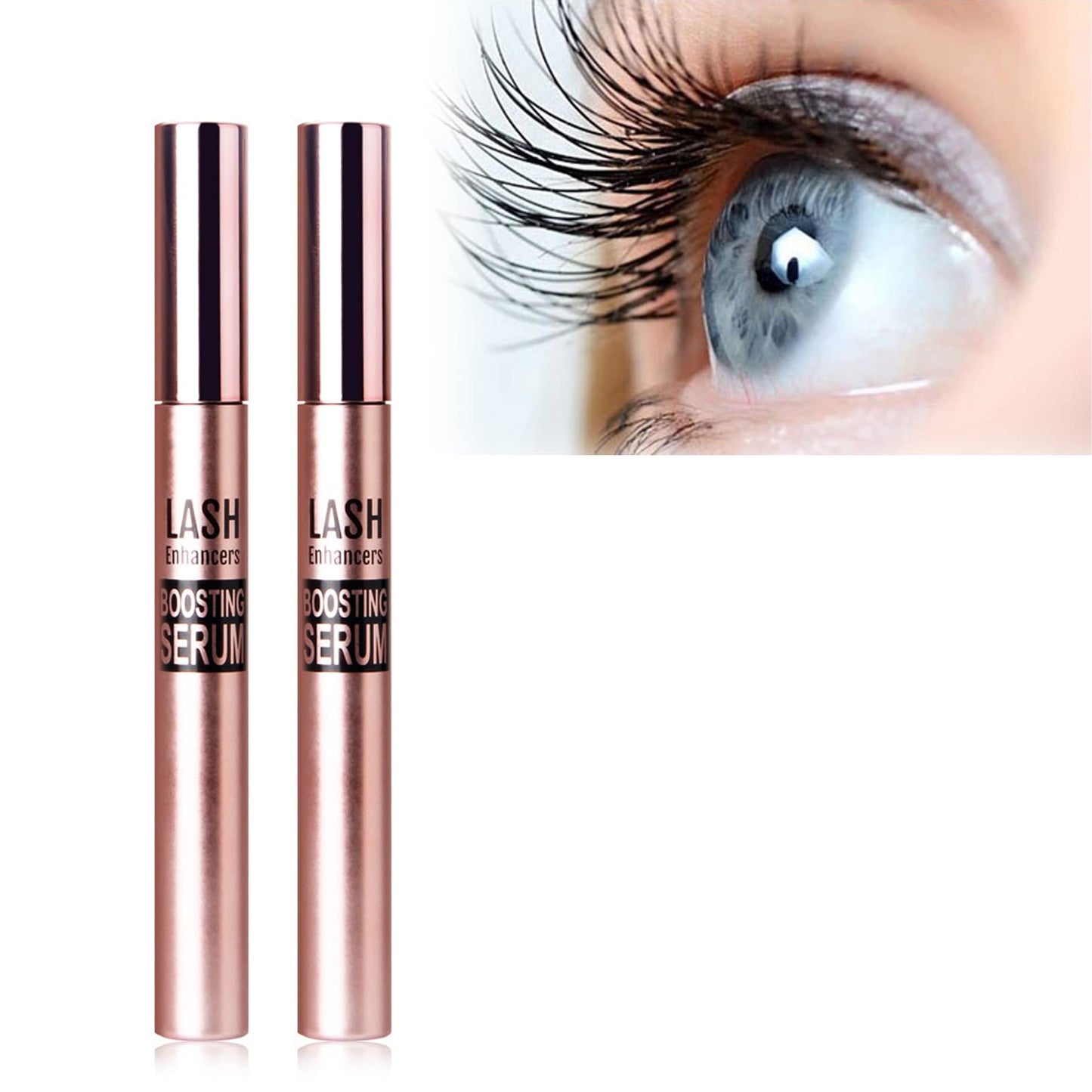 DMQ Eyelash Serum for Growth, Eyelash Growth Serum Eye Lash Growing Serum Brow Enhancer Eyelash and Rapid Eyebrow Growth Serum,Organic Eyelash Growth Serum for Healthier Longer Lashes (2PCS)