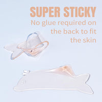 Lomansa Lash Lift Pads, Lash Lift Shields, Only for Perming Step1, Ultra Thin and Sticky, Multiple Uses as Eye Patches or Lash Lift Ribbon for Salon(Orange)