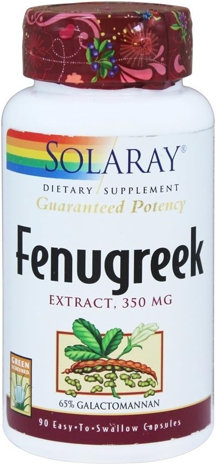 Fenugreek Extract 65 Galactomannon, Soluble Fiber 350 MG (90 Capsules)