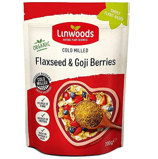 Linwoods (Pack Of 10) - Sun Dried Goji Organic Milled Flaxseed | LINWOODS