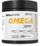 Skill Nutrition Omega 2000-60 softgels | 2000 mg Omega-3 Fish Oil | 800 mg EPA + 400 mg DHA per Serving | Ultra-Pure | No Fishy Aftertaste | Supports Heart, Brain, Vision