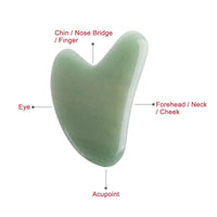 GGUA Gua Sha Facial Care Massage Treatment Natural Jade Board Scraping Tool Salon