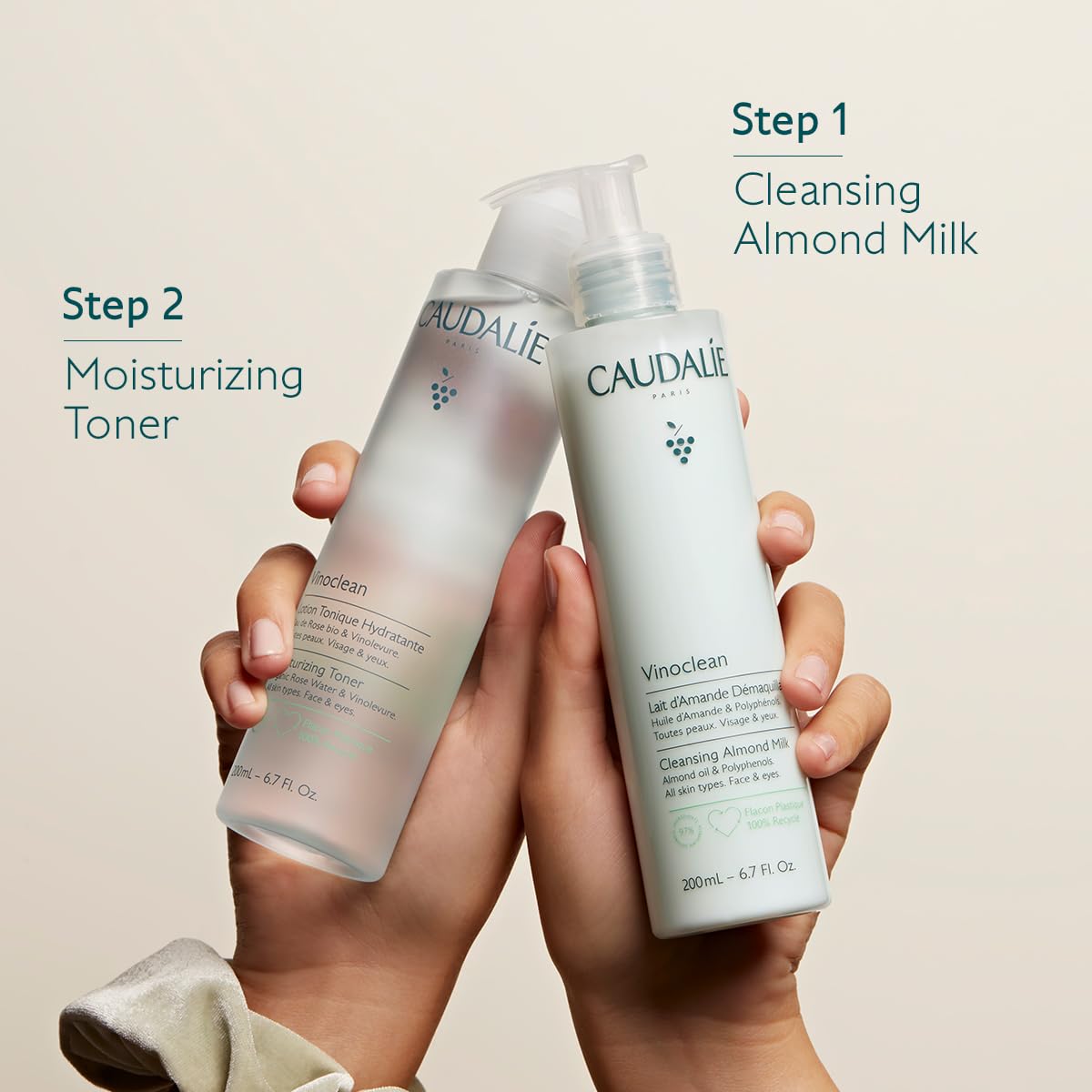 Caudalie Vinoclean Gentle Cleansing Almond Milk, Makeup Remover, 400ml