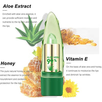 Generic Aloe Vera Lipstick, Aloe Vera Lip Balm, Moisturizing Crystal Jelly Lipsticks, Organic Color Change Lipstick, Long Lasting Nutritious Lip Balm, Magic Temperature Lip Gloss for All Ages (1)