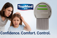 TOPMED ETS Top Med LICE Comb Steel Screw Needle Spiral 1 Count