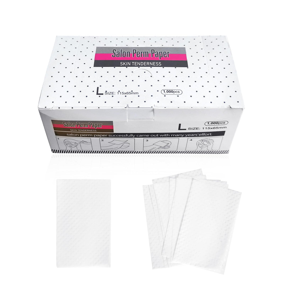 Desenda 1000 Sheets Breathable Hair Perm Paper High Toughness Ultra-Thin Mesh Hair Perm Paper Personal Grooming Tools for Hair Salon Shop Professional Stylist Home Salon Tool