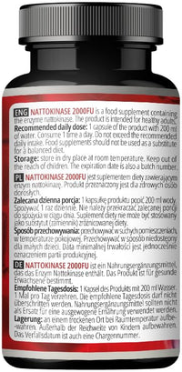 APOLLO'S HEGEMONY Nattokinase High Strength 100mg (2000 FU) - 60 Vegan Capsules - 2 Months Supply - Enzymes from Fermented Soybeans - Supplement to Support Circulation Health - by Apollo's Hegemony