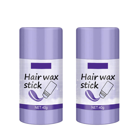 Hair Wax Stick, MKNZOME 2Pcs Hair Wax for Men Women Wax Stick for Hair Wigs Edge Control Stick Hair Stick Non-greasy Styling Wax for Fly Away & Edge Frizz Hair