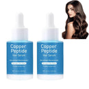 Orknglowy 2PCS Copper Peptide Hair Serum Growth for Women & Men, Hair Serum for Hair Growth with Castor Oil, Reduces Hair Loss, Promotes Hair Regrowth, Repair Damaged Hair, Hair Oil for Dry Damaged Hair
