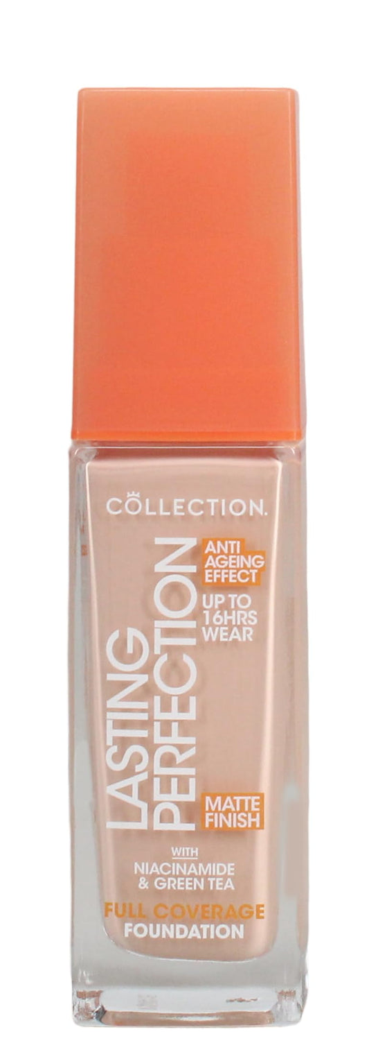 Collection Cosmetics Lasting Perfection Matte Foundation, Full Coverage, Anti-Ageing Effect, 5C Fair Cool 27ml