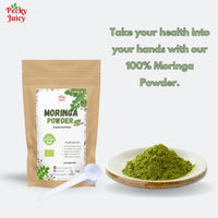 100% Pure Moringa Powder 180g with FREE 5g Scoop by Pecky Juicy – Pure Botanical Powder for DIY Beauty, Wellness, Hair Masks & Herbal Use