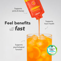 Zooki Liposomal Curcumin 750mg Liquid Turmeric Sachets, High Strength Turmeric Curcumin Supplement, Antioxidant Support, Vegan Liposomal Curcumin Liquid Turmeric (Tangerine Flavour, 14 Servings)