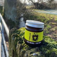 Lyonsleaf 100% Natural Foot Balm - With comfrey for tired feet, marshmallow root for hard or dry skin on feet and anti fungal coconut, lemongrass and lavender