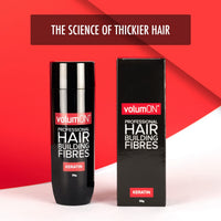Volumon Hair Fibres VOLUMON Keratin Hair Building Fibres for Thinning Hair - Instantly Conceals Thinning Areas for Fuller Thicker Hair - For Men & Women 28g PLUS Hairline Optimiser & Applicator (Medium Brown)