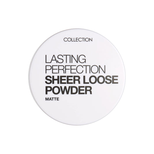 Collection Cosmetics Lasting Perfection Sheer Loose Powder, Lightweight Powder, 10g, Transparent