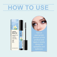 SingHao Eyelash Growth Serum,Portable Eyelash and Brow Oil,Lash & Brow O/il & Applicator,Eyebrow Growth Serum,Castor Oil for Eyelashes,Eyebrow Serum Growth Rapid Brow,Lash Serum Growth,Eyelash Conditioner