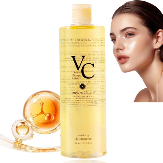 Ruojiar 300ML Korean Face VC Skin Toner,VC Soothing Toner,Vitamin C Moisturizing Toner,Moisturizin Calming,Suitable for Sensitive Skin,Leaves Skin Ultra Refreshed,Soft Plump Skin,Healthy Glow Boosting