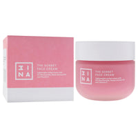 3INA MAKEUP - The Sorbet Face Cream - Moisturising Cream with Niacinamide - Face Cream Smoothing with Olive Oil & Sweet Almond Oil - Day and Night Face Cream for All Skin Types - Vegan - Cruelty Free