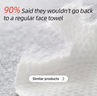 Clean Skin XL Face Towels, 50 Count, Biodegradable, Dual-Textured, Vegan, 25 * 30cm