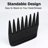 ZEROKIWI Professional Mens Styling Comb, Anti-Static Pompadour Streaker Comb Texture Wide Tooth Comb for Hairstyling Shaping Wet Pick Hairdressing Comb, Black