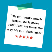 Spots & Stripes - Teen Skincare Duo for Boys, Effective and Natural Essentials for Teen and Young Skin, with Virgin Coconut, Cucumber and Aloe Vera, Super Gentle, Combats Blemishes (150ml and125ml)