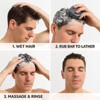 Generic Hair Shampoo For Men All Hair Types - Bamboo Charcoal Soap Deep Cleansing - Nourishing Plant Formula Strengthens Solid Shampoo Travel Friendly Plastic Free 60g (Bamboo Charcoal)