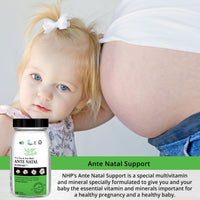 NHP The Natural Health Practice Natural Health Practice Ante Natal Support (60 Capsules) Multivitamin & Minerals for Healthy Pregnancy