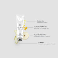 Grace Cole White Nectarine & Pear Moisturising Hand and Nail Cream 30ml - Essential Oils - Vegan and Cruelty Free, No SLS or Parabens - Made In England