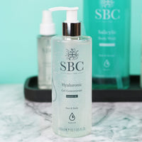 SBC Skincare Hyaluronic Gel Concentrate - 300ml | Hyaluronic Moisturiser For Face And Body | Anti-Ageing Hyaluronic Gel | 20% Hyaluronic Acid | Vegan Friendly Moisturising Gel