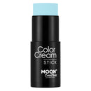 Moon Creations Face Paint Stick (Sky Blue 21g) Non-toxic Cream Body Paint, Full-coverage Face Body Paint Makeup Stick Halloween SFX Cosplay | Professional Face Paint Makeup for Adults, Kids