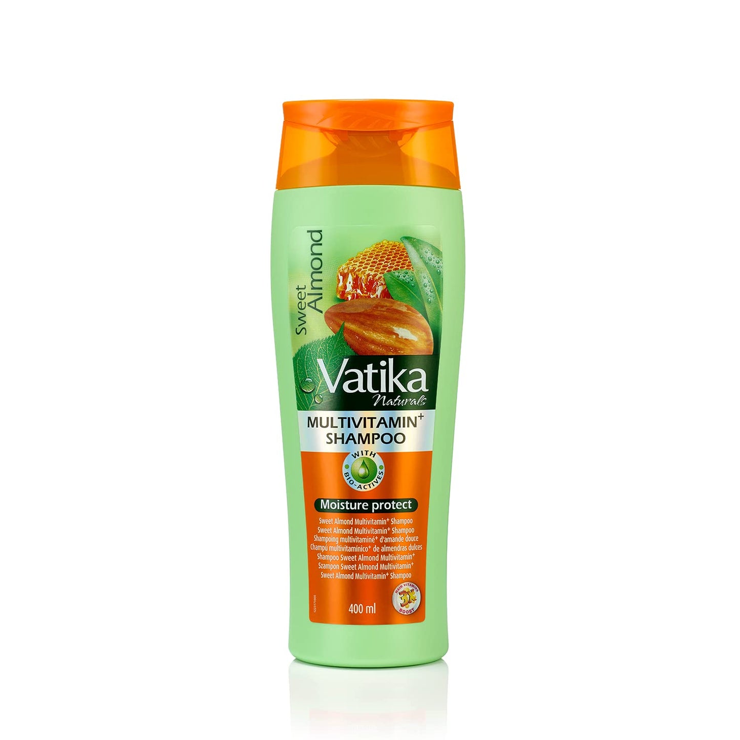 Vatika Naturals Multivitamin Enriched Almond Shampoo - 400 ml | Goodness of Sweet Almond, Yoghurt | For Hair Nourishment and Conditioning