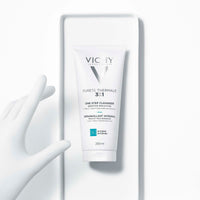VICHY Vichy Pureté Thermale 3-in-1 One Step Cleanser, Triple Action Makeup Remover, Cleansing Milk and Toning Lotion for Sensitive Skin, Enriched with Volcanic Water, 200ml
