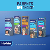 Hedrin Head Lice Shampoo and Comb Kit, Kills Head Lice and Eggs in 5 Minutes, 8 Treatments, Clinically Tested, Suitable for Adults and Children, 200ml, (Formerly All-in-One - Packaging May Vary)