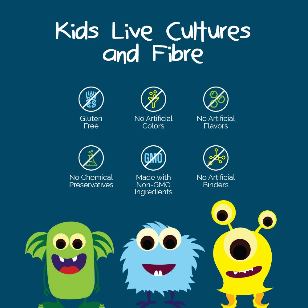Intelligent Labs 6 Billion CFU Kids Live Cultures and Fiber with Sunfiber and FOS