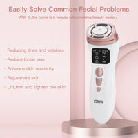 Glomeve Hifu Machine for Face Portable Antiaging Mini Hifu Face Device Heated Up Pro 3 in 1 With HIFU RF EMS Facial Machine Women Neck Chin Eyes