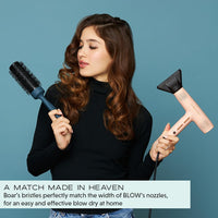 md london. mdlondon BRUSH Boar (32mm Dia. Barrel). Small Round Hair Brush for Fine or Thin Hair, Boar Bristle Brush for Short Hair, Round Blow Dry Brush - Genuine mdlondon Hairbrushes for Women & Men