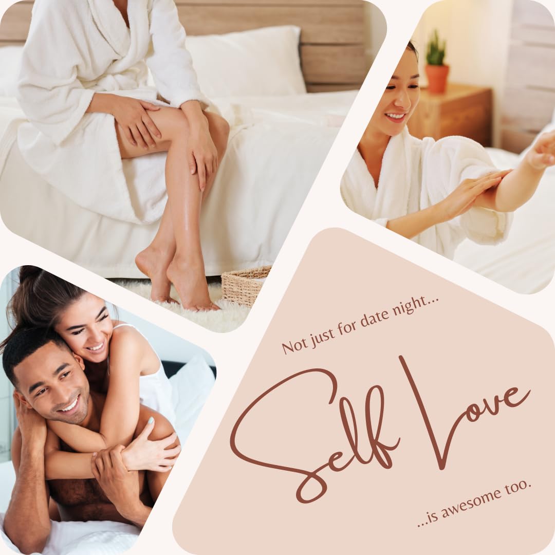 BELLALISIA Luxurious Massage Oils for Date Night, Premium Vanilla Body Oil Perfect Presents for Men & Women as Valentines Day Gifts. Natural Sensual 120ml Massage Oils for Relaxing Fun Date Night Ideas.