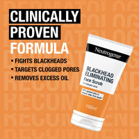 Neutrogena Blackhead Eliminating Face Scrub (1x 150ml), Gentle Face Care with 2% Salicylic Acid, Oil-Free Exfoliator to Help Reduce Blackheads from Day 1, Suitable for Blackhead-Prone Skin