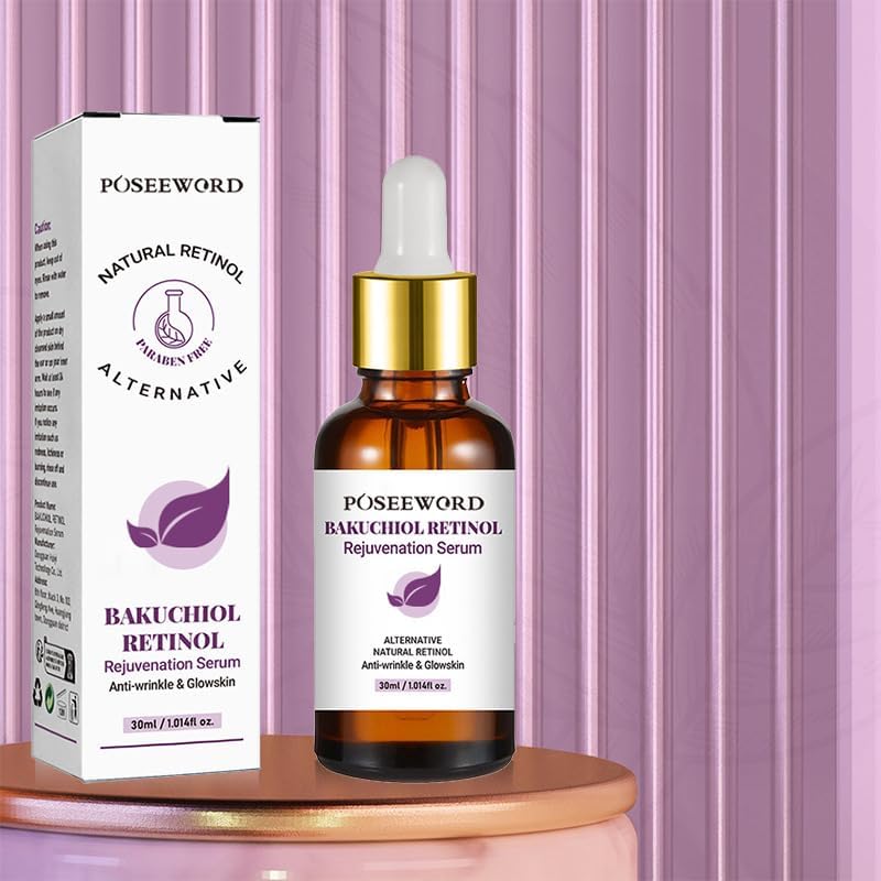 RETZLA Bakuchiol Retinol Rejuvenation Serum, Retinol & Vitamin for Wrinkles, Bakuchiol Retinol Face Serum, Retinol Serum for Wrinkles (2Pcs)