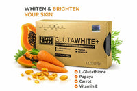 FIRST LADY GLUTAWHITE First Lady Glutawhite+ Egyptian Brightening Exfoliating Soap 200g with L-Glutathione, Papaya, Carrot & Vitamin E – Helps Even Skin Tone & Radiant Glow