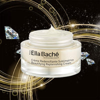 Ella Baché Beautifying Repleneshing Cream | Anti-Aging Cream with beautifying diamond powder, premium extracts of olive and myrtle for an overall lifting effect | Firmer, younger, sublimated skin | 50 ml