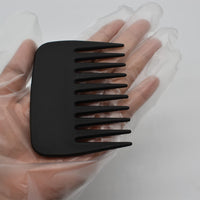 AIRERA 2 Pieces Professional Pompadour Streaker Afro Hair Combs, Mens Slickback Styling Comb, Wide Tooth Wet Pick Hair Beard Comb, Anti-Static Heat Resistant Hairdressing Shower Comb for Men Salon (A)