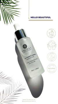 TSU:SEI Health and Beauty 20% PURE VITAMIN C SERUM For Face with Hyaluronic Acid by TSU:SEI. Organic, Anti Ageing, Anti Wrinkle Serum For Face. Sensitive, Dry, Oily, Acne Prone Skin. Women and Men.30ml.