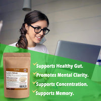 Lions Mane (Hericium erinaceus) Mushroom Extract - 100g Powder - 30% Polysaccharides - Hericenones - Fruit Body - Zero Additives - British Brand (100g Powder Pouch)