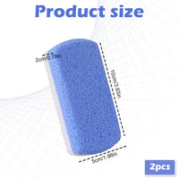 AKSIQIOL 2 Pcs Glass Pumice Stone for Feet,Durable Callus Remover & Foot Exfoliator for Smooth, Soft Skin, for at-Home Pedicures & Spa Treatments